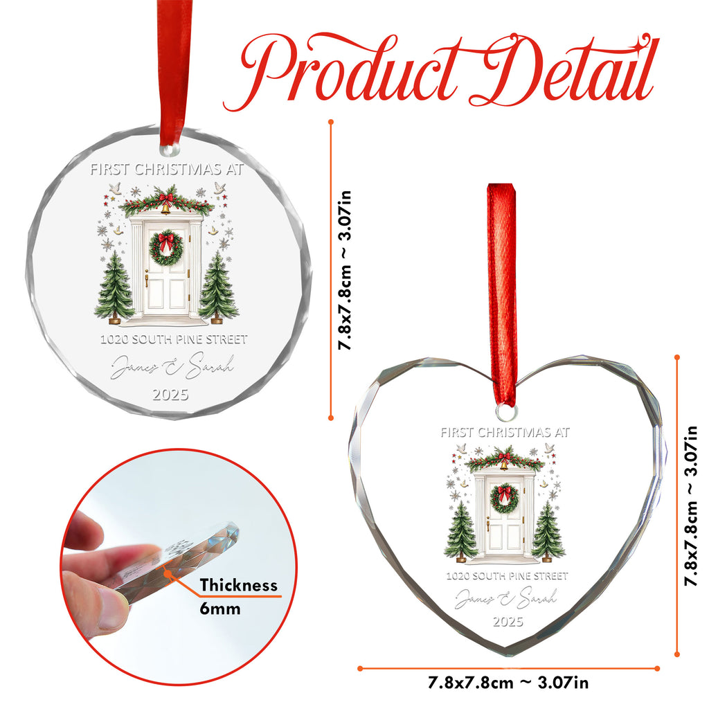First Christmas At Our Home Ornament, Christmas Ceremic Ornament, Glass Ornament