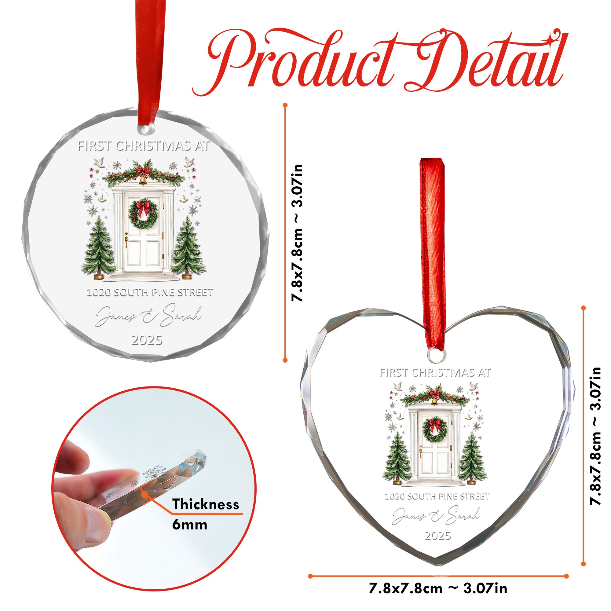 First Christmas At Our Home Ornament, Christmas Ceremic Ornament, Glass Ornament