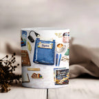 Journal book mug
