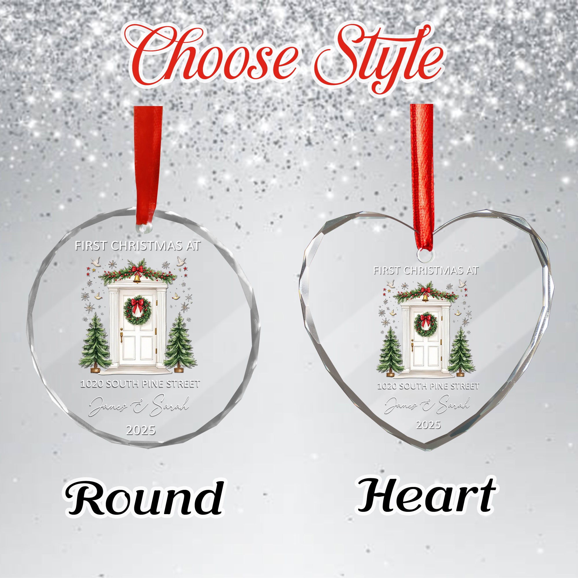 First Christmas At Our Home Ornament, Christmas Ceremic Ornament, Glass Ornament