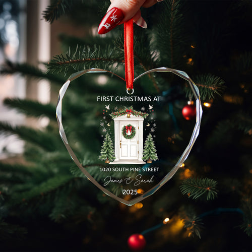 First Christmas At Our Home Ornament, Christmas Ceremic Ornament, Glass Ornament
