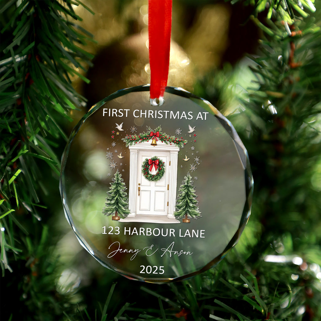First Christmas At Our Home Ornament, Christmas Ceremic Ornament, Glass Ornament
