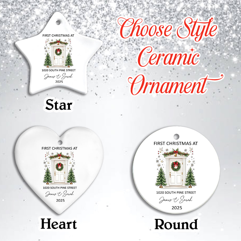 First Christmas At Our Home Ornament, Christmas Ceremic Ornament, Glass Ornament