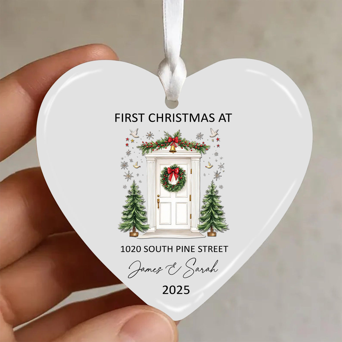 First Christmas At Our Home Ornament, Christmas Ceremic Ornament, Glass Ornament