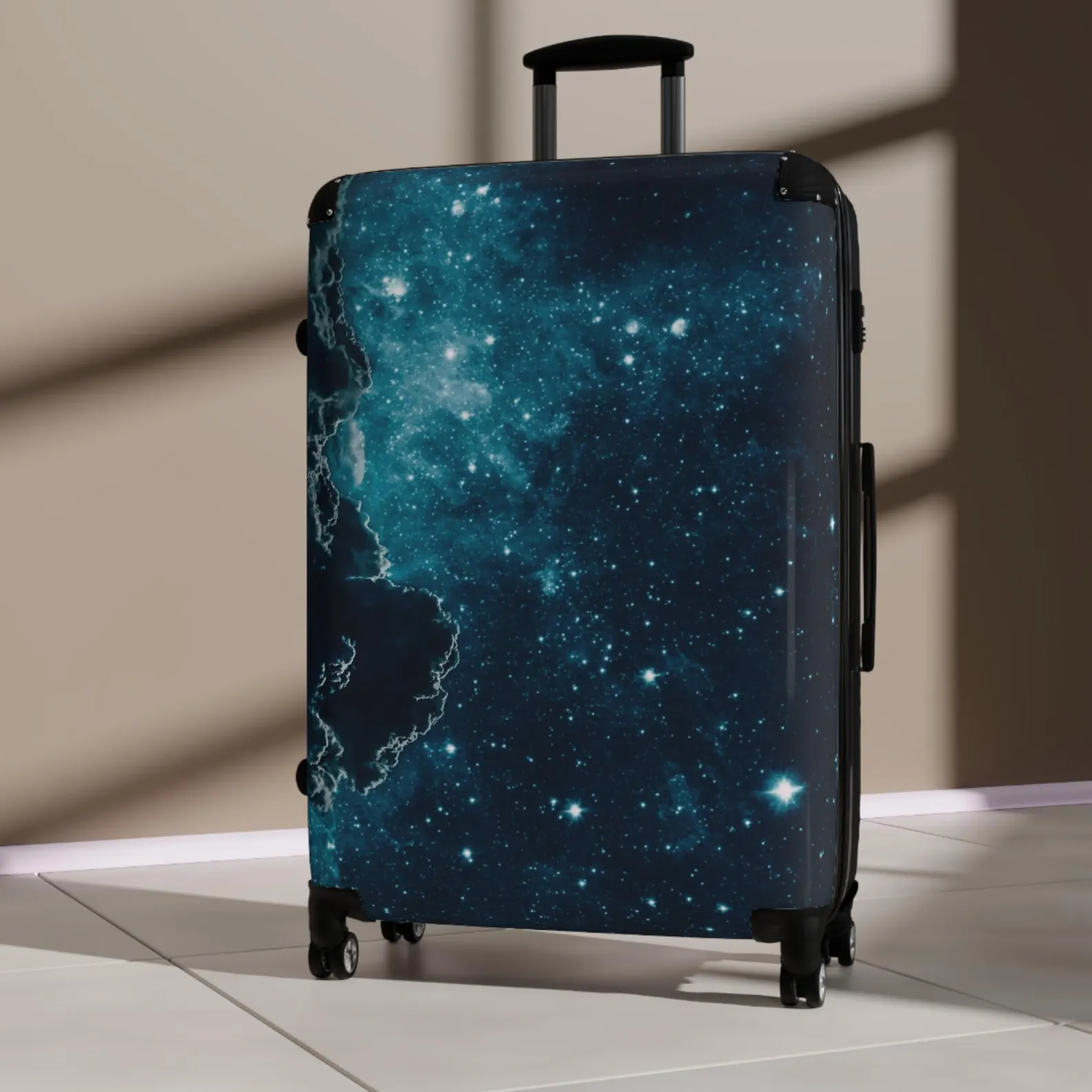 Stylish Night Sky Suitcase Set, Wanderlust Travel Luggage