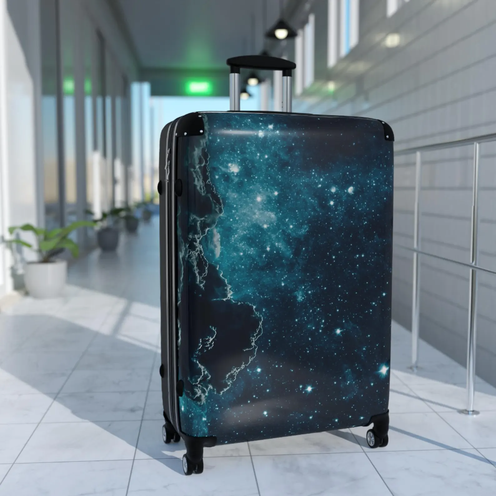 Stylish Night Sky Suitcase Set, Wanderlust Travel Luggage