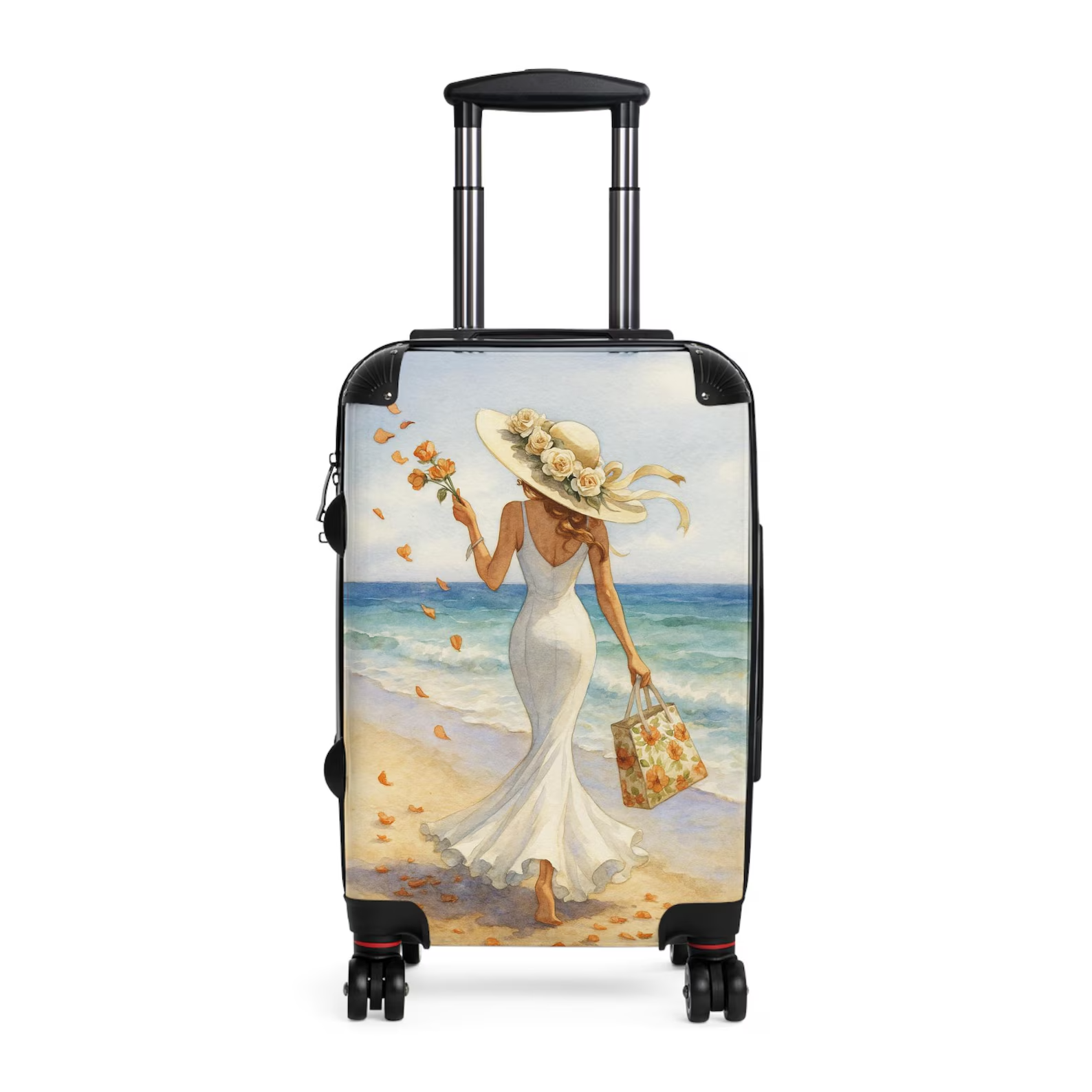 Suite Case For Anime Lovers, Girl On A Beach Artwork