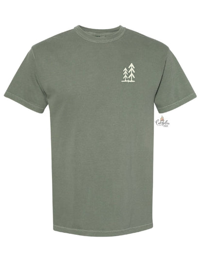 take a hike shirt, comfort colors graphic tee, hiking boot tshirt, outdoor adventure trail tree unisex t-shirt with saying, gift for dad