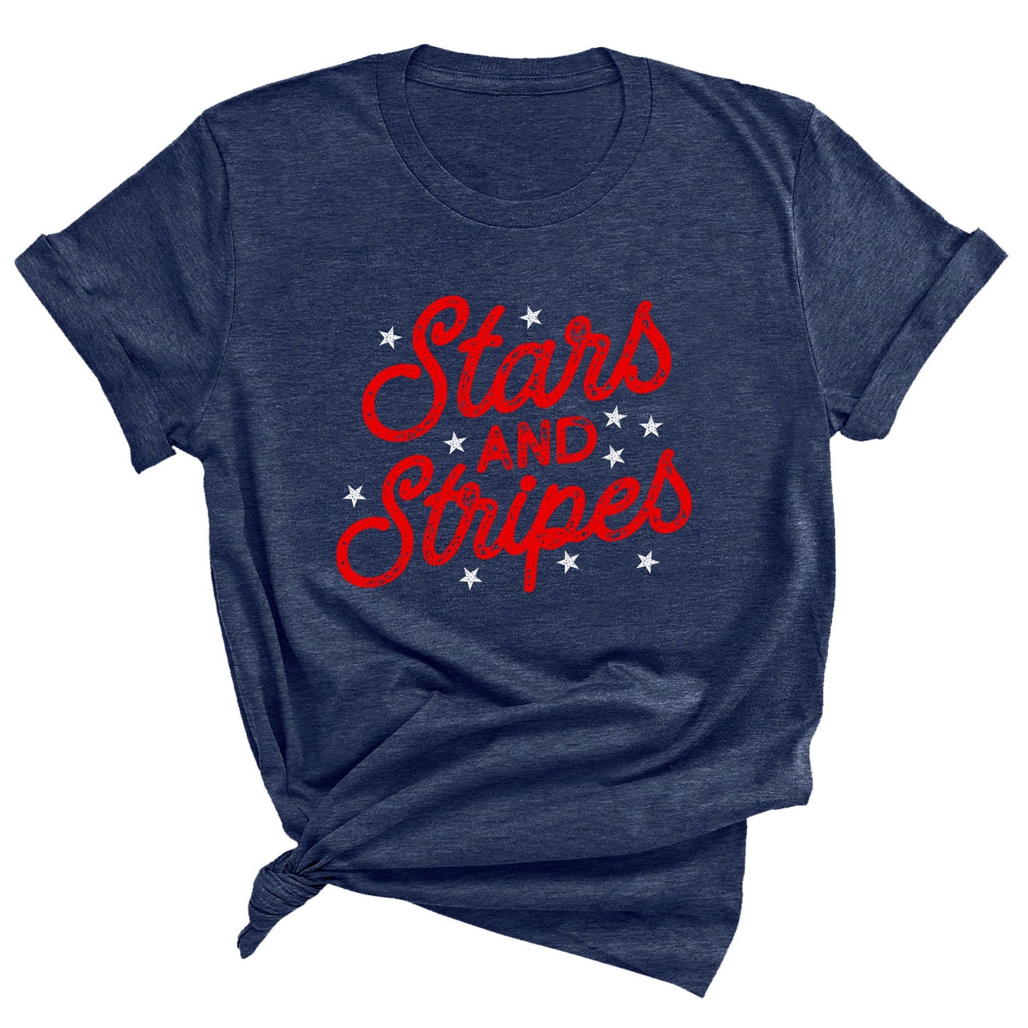 4th of July Stars and Stripes Graphic Tee: Patriotic Unisex Shirt