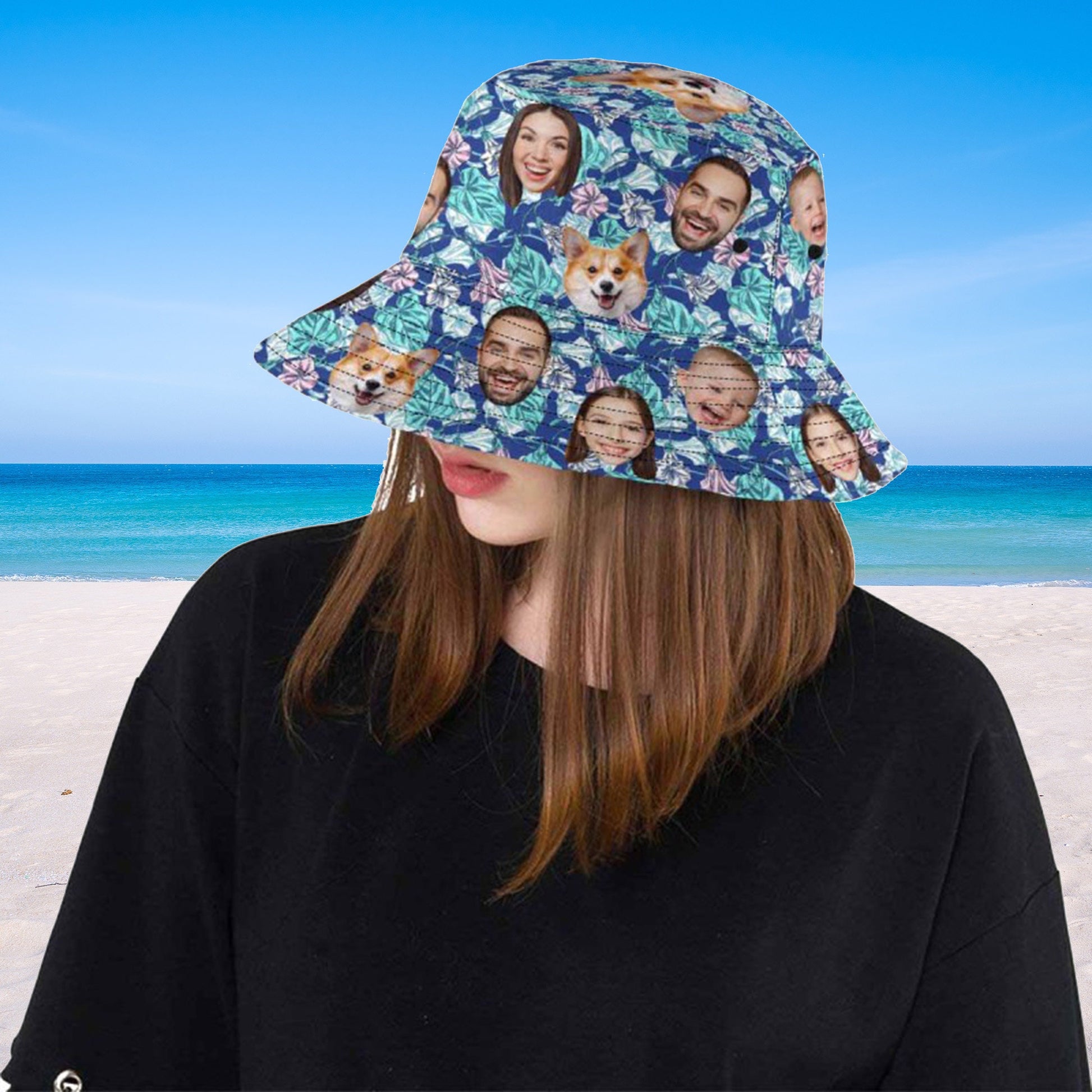 Custom Face Hawaiian Shirt, Personalized Photo Aloha Shirt, Couple Shirts, Beach Gift