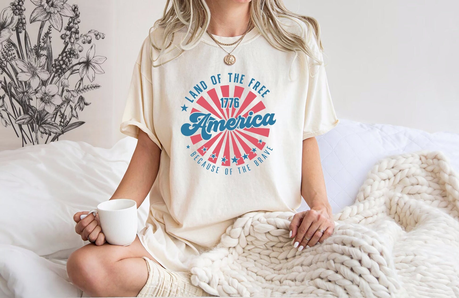 Comfort Colors Retro America Shirt, America The Beautiful, 4th Of July Shirt, Fourth Of July, Patriotic USA Gift, Unisex Graphic Tee