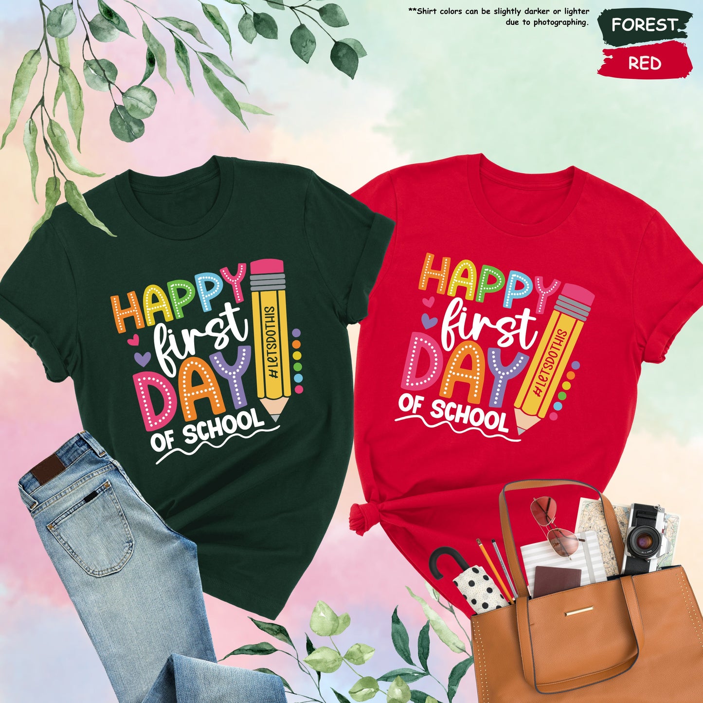 Happy First Day of School Shirt, 1st Day Of School Shirt, Hello School Shirt, Back To School Shirt, Gift for Teacher, Teacher Life Shirt