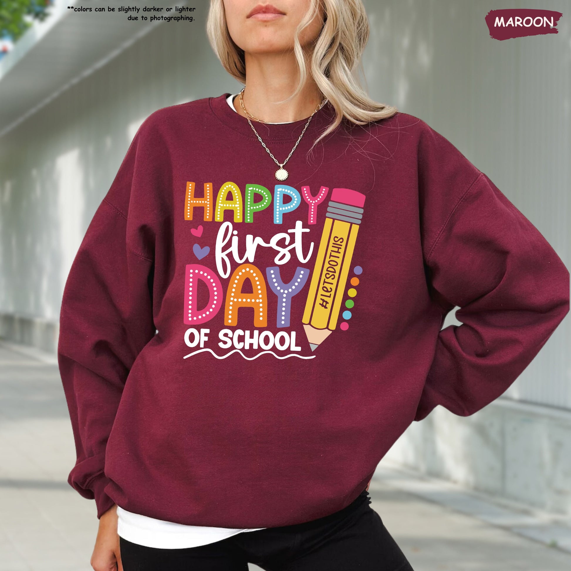 Happy First Day of School Shirt, 1st Day Of School Shirt, Hello School Shirt, Back To School Shirt, Gift for Teacher, Teacher Life Shirt