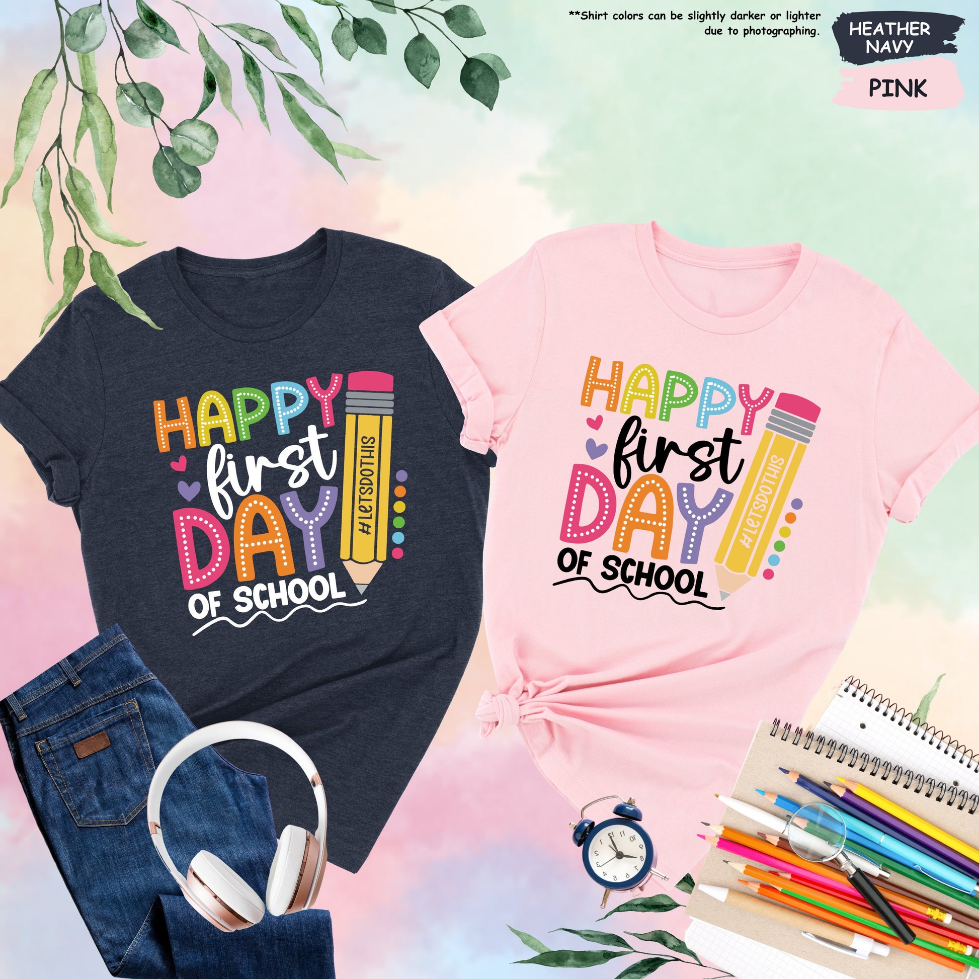 Happy First Day of School Shirt, 1st Day Of School Shirt, Hello School Shirt, Back To School Shirt, Gift for Teacher, Teacher Life Shirt