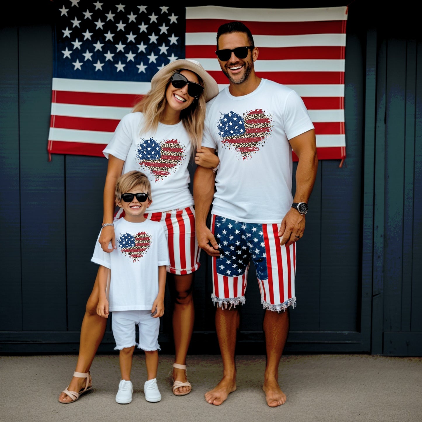 American Flag Heart Shirt, American Flag Shirt, Patriotic USA Tee, 4th of July Shirt, Women's American Flag Shirt, July 4th Shirt