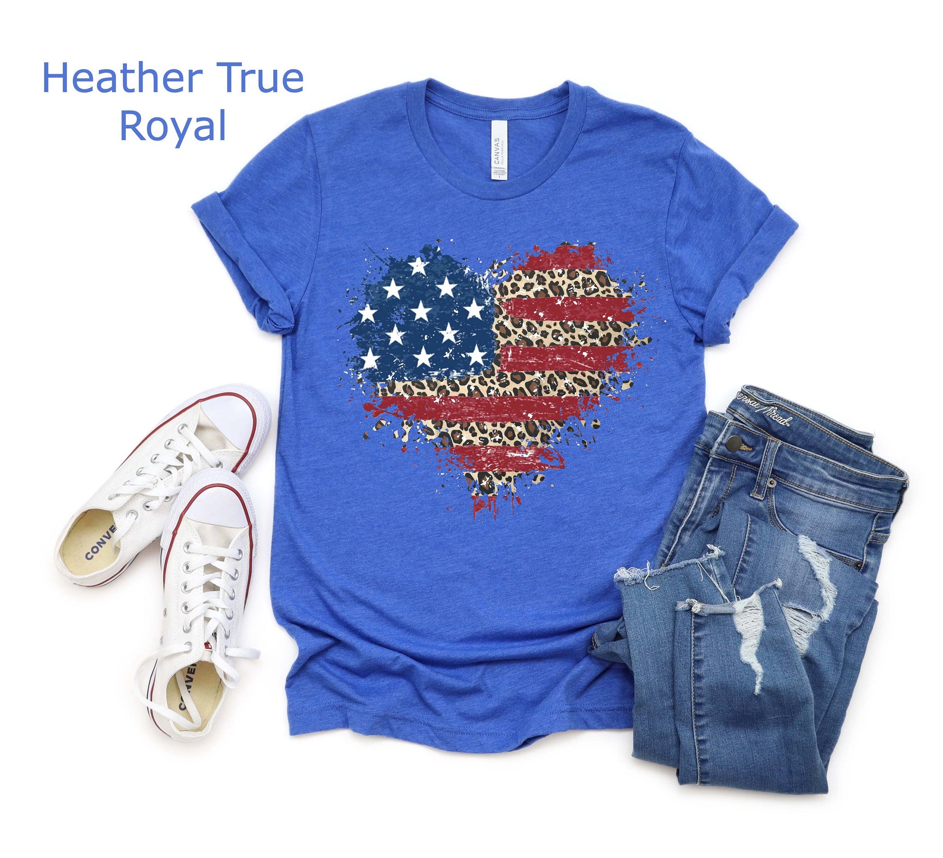 American Flag Heart Shirt, American Flag Shirt, Patriotic USA Tee, 4th of July Shirt, Women's American Flag Shirt, July 4th Shirt