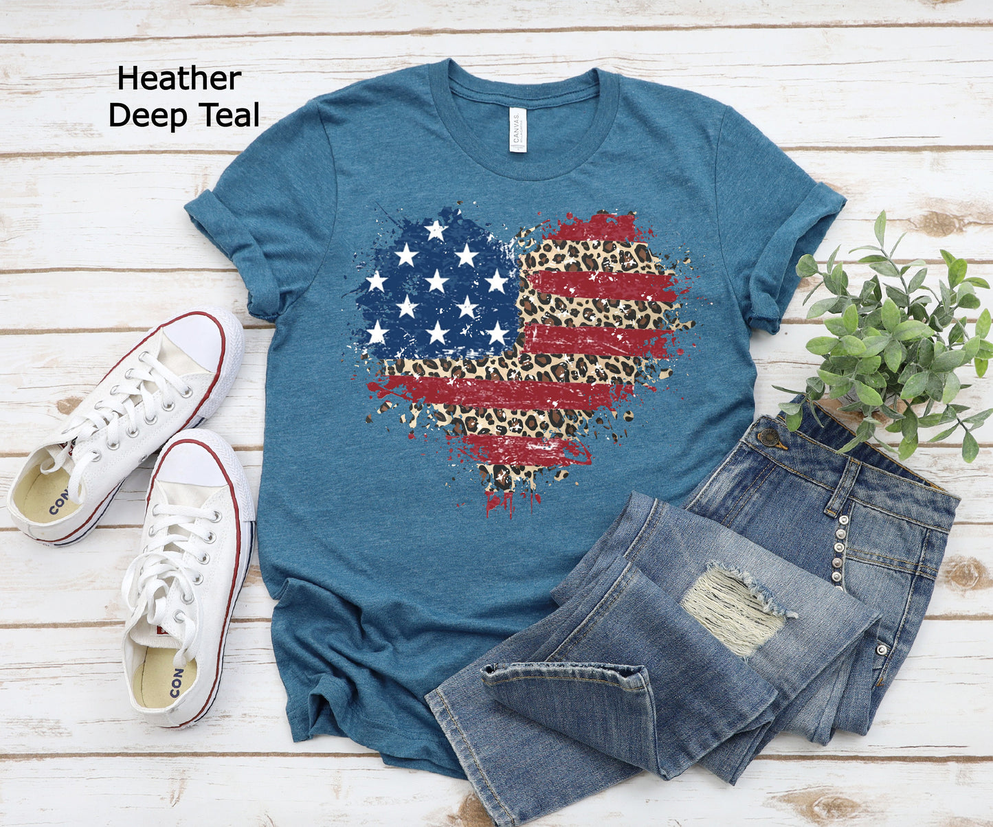 American Flag Heart Shirt, American Flag Shirt, Patriotic USA Tee, 4th of July Shirt, Women's American Flag Shirt, July 4th Shirt