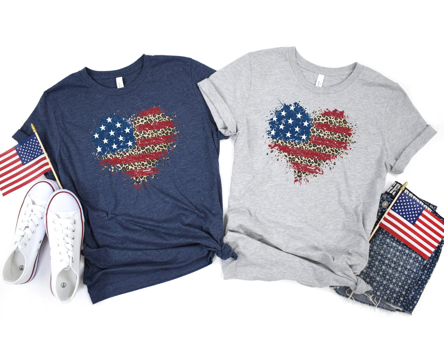 American Flag Heart Shirt, American Flag Shirt, Patriotic USA Tee, 4th of July Shirt, Women's American Flag Shirt, July 4th Shirt