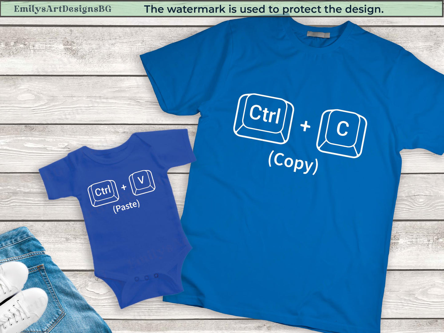 Copy Paste Shirts, Father and Baby Matching Shirts, Father's Day Shirt, Daddy And Daughter Shirt, Father's Day Gift, Ctrl C and Ctrl V Shirt