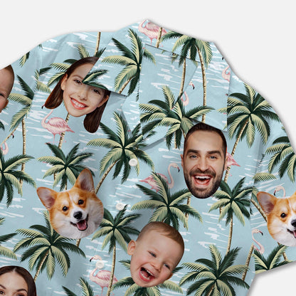 Custom Face Hawaiian Shirt, Personalized Photo Aloha Shirt, Couple Shirts, Beach Gift