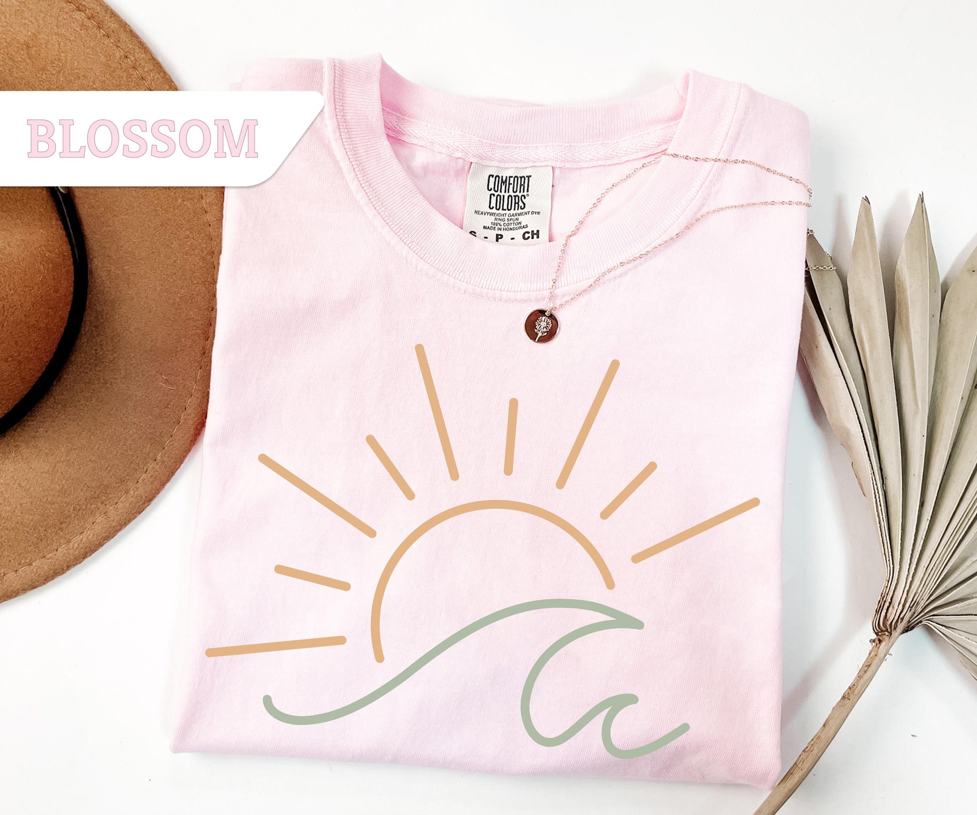 Comfort Colors® Sun Ocean T-Shirt, Sunset T-Shirt, Ocean Waves T-Shirt, Summer T-Shirt, Summer Beach Shirt, Boho Summer Shirt