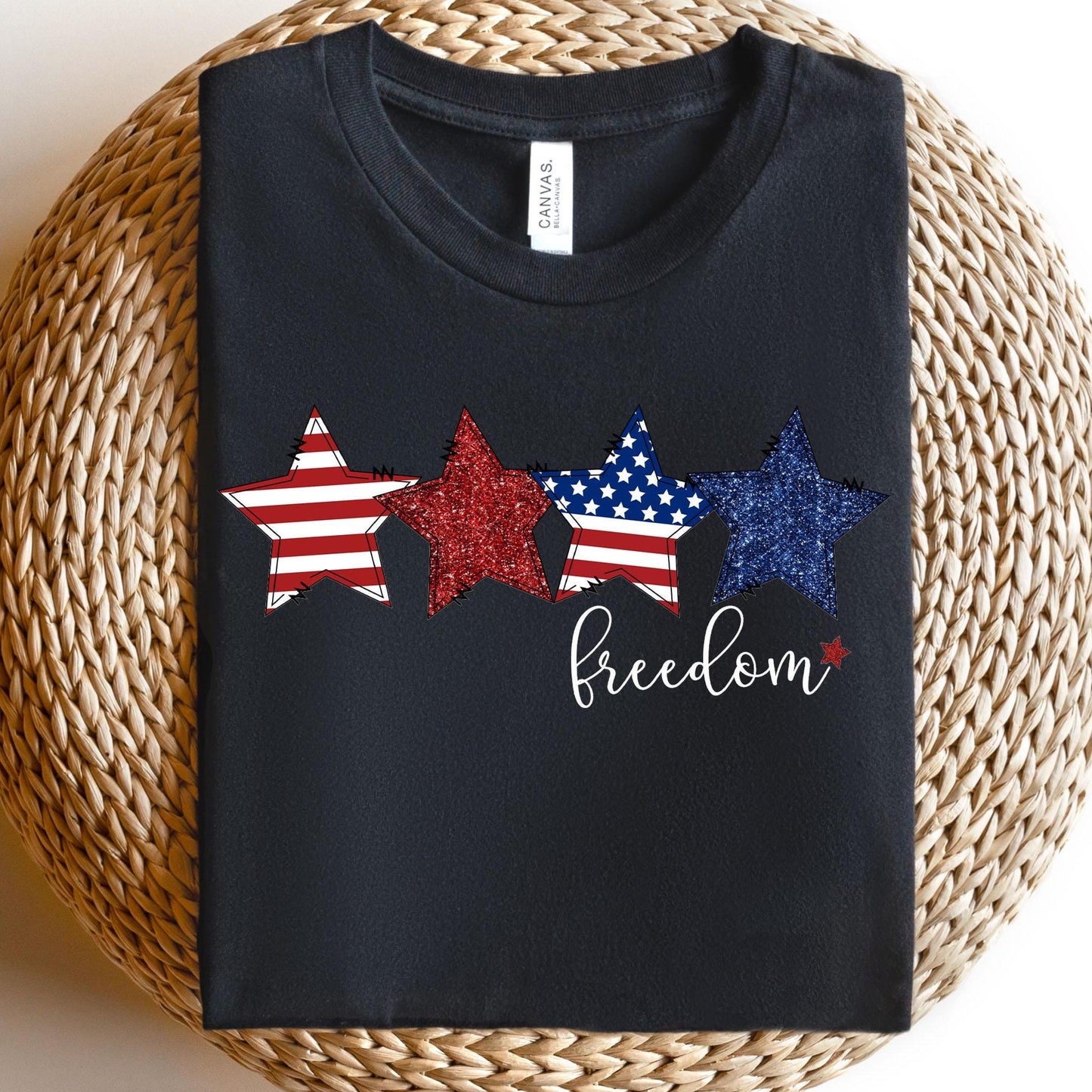 4th of July womens shirt, Star glitter shirt Glitter, 4th of July shirt, Independence shirt, patriotic shirt,4th of July tee, fourth of July
