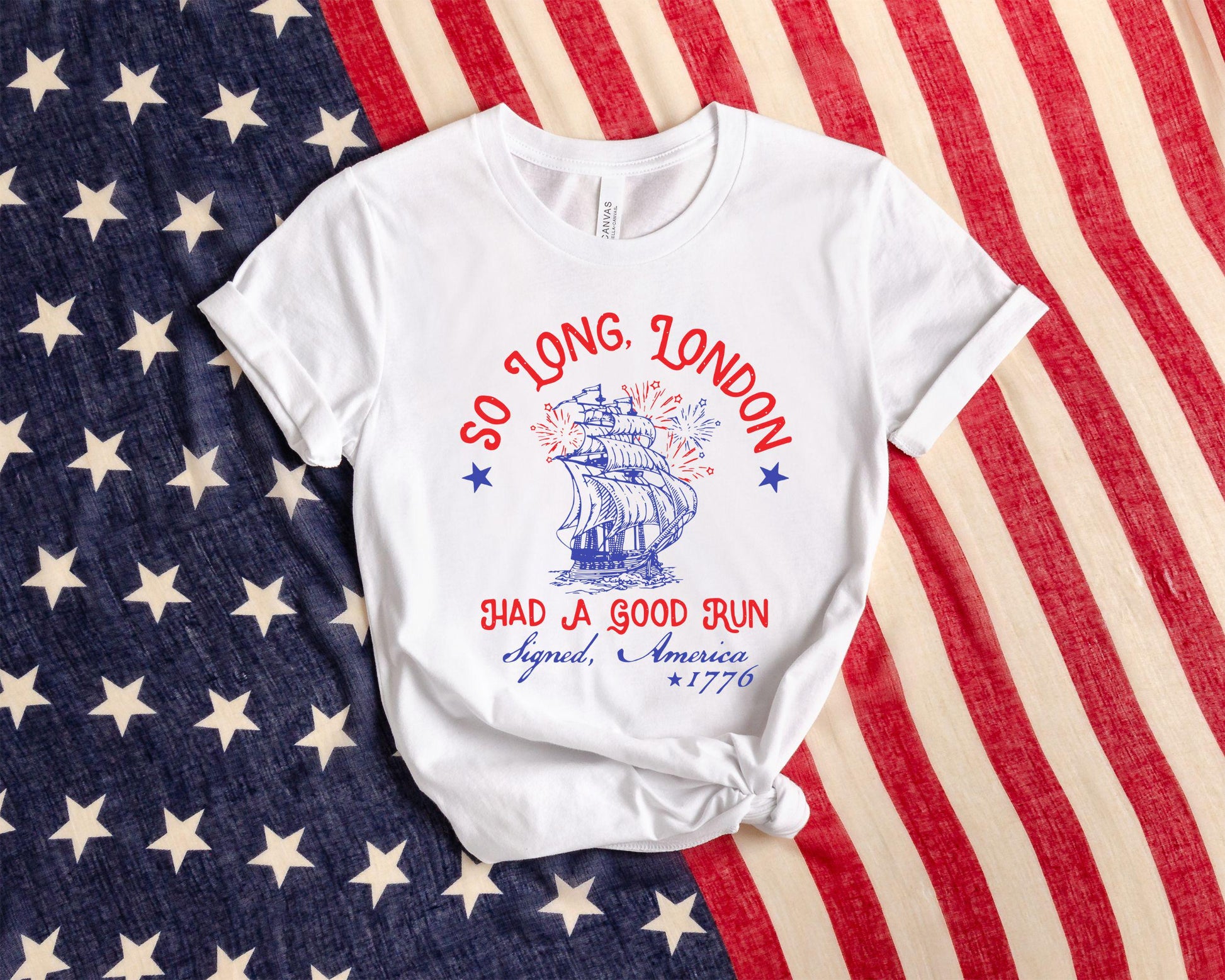 So Long London Had A Good Run Funny 4th Of July Shirt, Patriotic Shirt, Fourth Of July Tee Shirt, Trendy July 4th Shirt, USA T-shirt