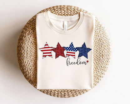 4th of July womens shirt, Star glitter shirt Glitter, 4th of July shirt, Independence shirt, patriotic shirt,4th of July tee, fourth of July
