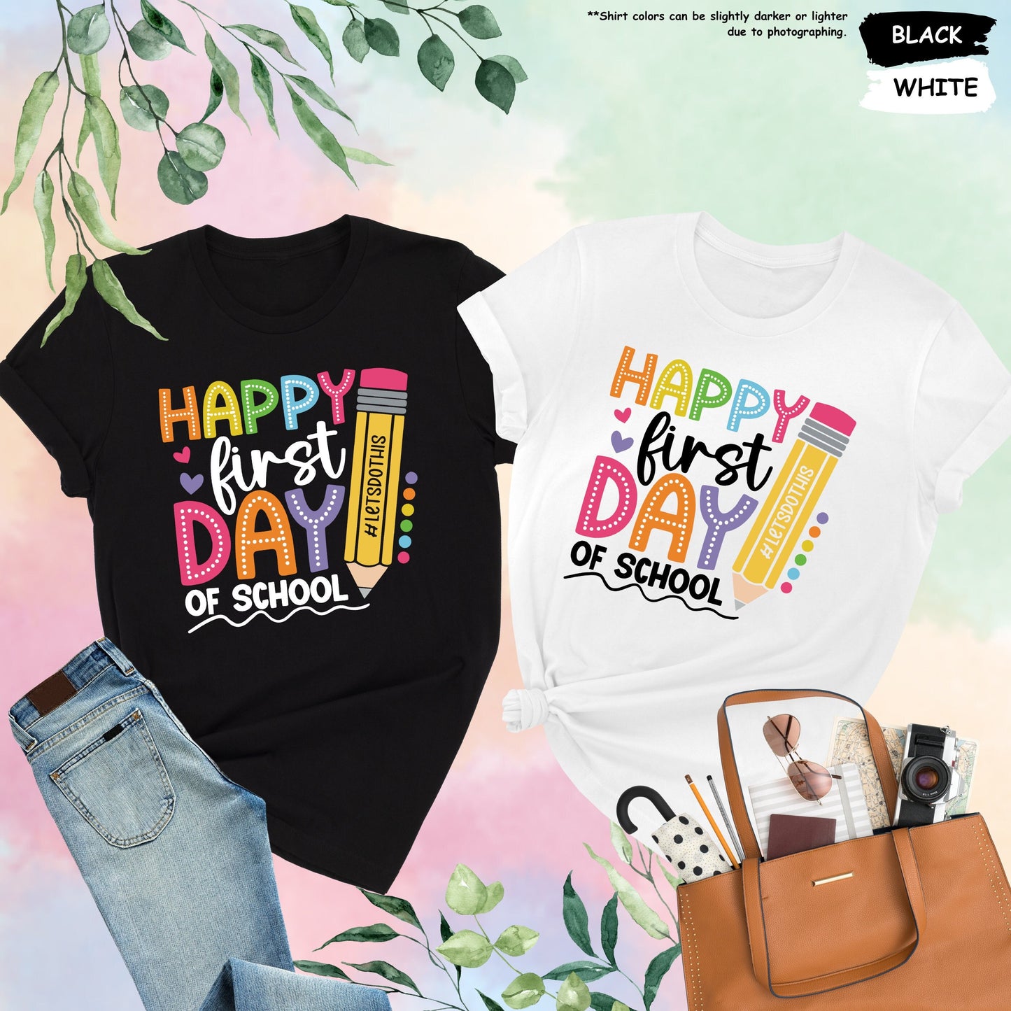 Happy First Day of School Shirt, 1st Day Of School Shirt, Hello School Shirt, Back To School Shirt, Gift for Teacher, Teacher Life Shirt