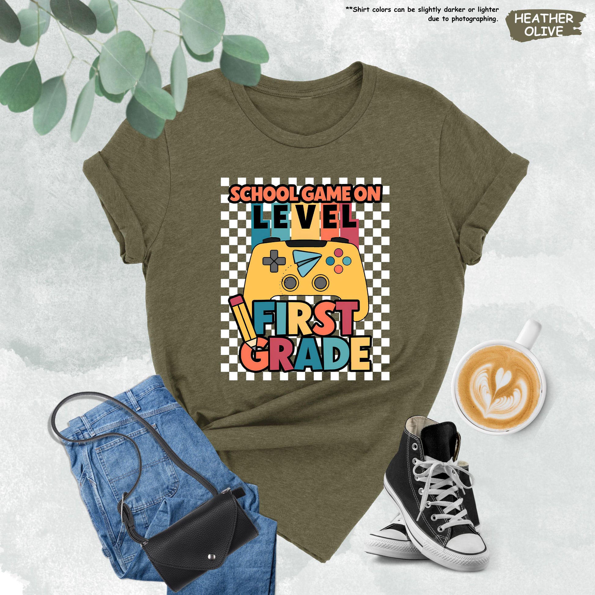 School Game On Shirt, Custom Elementary Teacher Shirt, Gamer First Day Of School Gift, Man Teacher Shirt, Back To School Tee, School Level