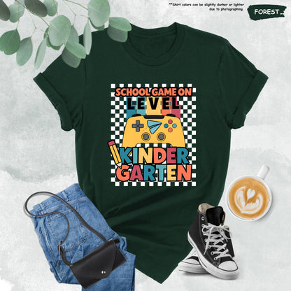 School Game On Shirt, Custom Elementary Teacher Shirt, Gamer First Day Of School Gift, Man Teacher Shirt, Back To School Tee, School Level