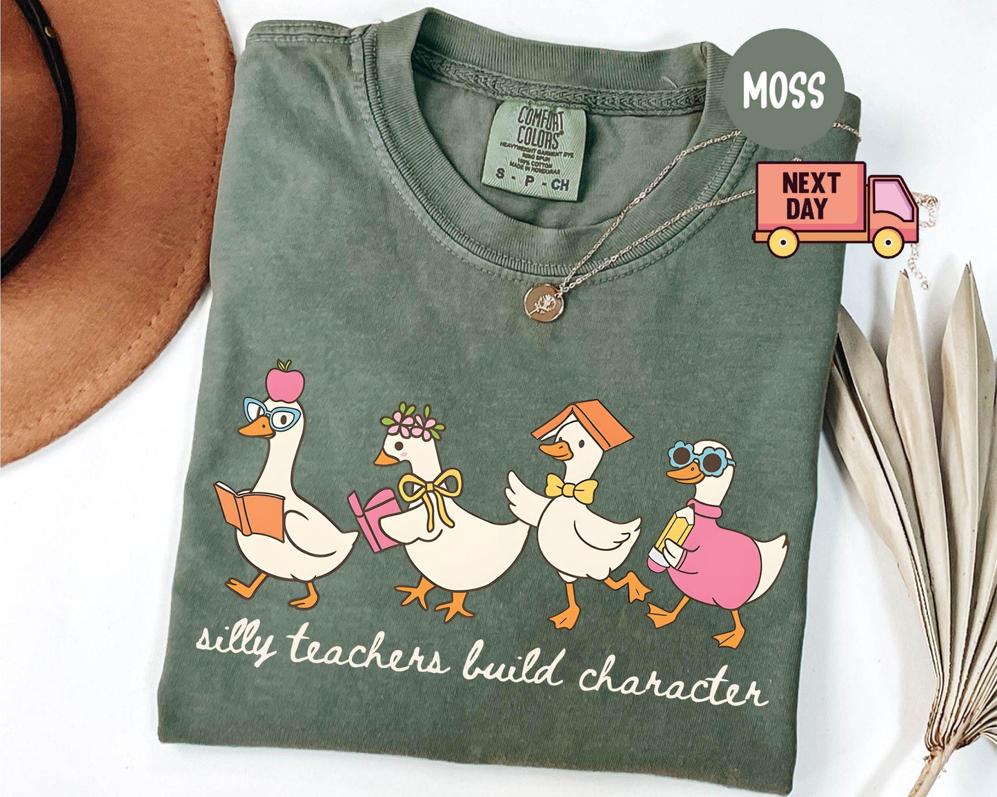 Comfort Colors® Silly Teacher Goose Shirt, Silly Goose Teacher Tshirt, Back to School Tee, Teacher Appreciation Gift, Funny Gift for Teacher