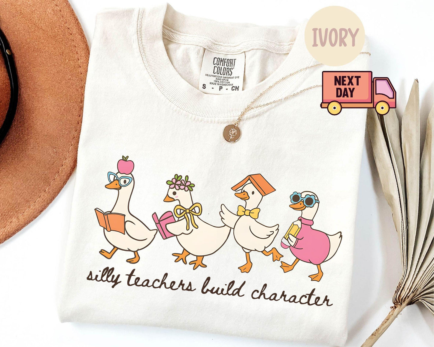 Comfort Colors® Silly Teacher Goose Shirt, Silly Goose Teacher Tshirt, Back to School Tee, Teacher Appreciation Gift, Funny Gift for Teacher