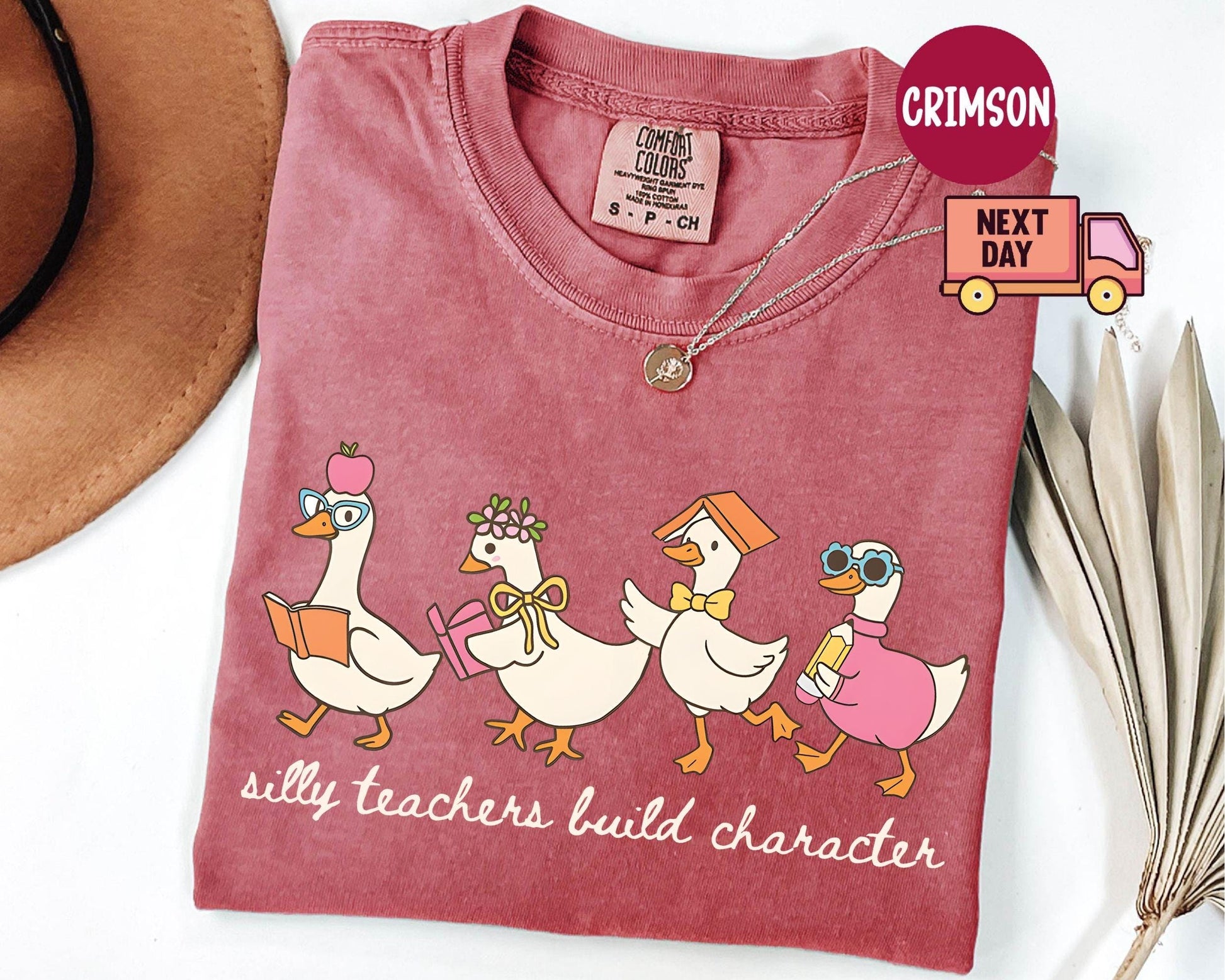 Comfort Colors® Silly Teacher Goose Shirt, Silly Goose Teacher Tshirt, Back to School Tee, Teacher Appreciation Gift, Funny Gift for Teacher