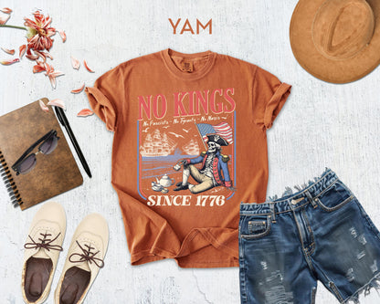 Comfort Colors® No Kings Since 1776 Shirt, Retro Rejecting Kings Shirt, No Kings In America 86/47, 4th Of July America Tee, Gift for Mama