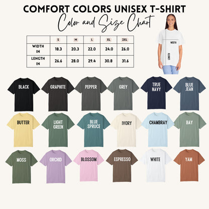Comfort Colors Floral USA Est. 1776 Graphic T-Shirt, Coquette Patriotic Tee, Floral America Shirt, Preppy Women's 4th Tees