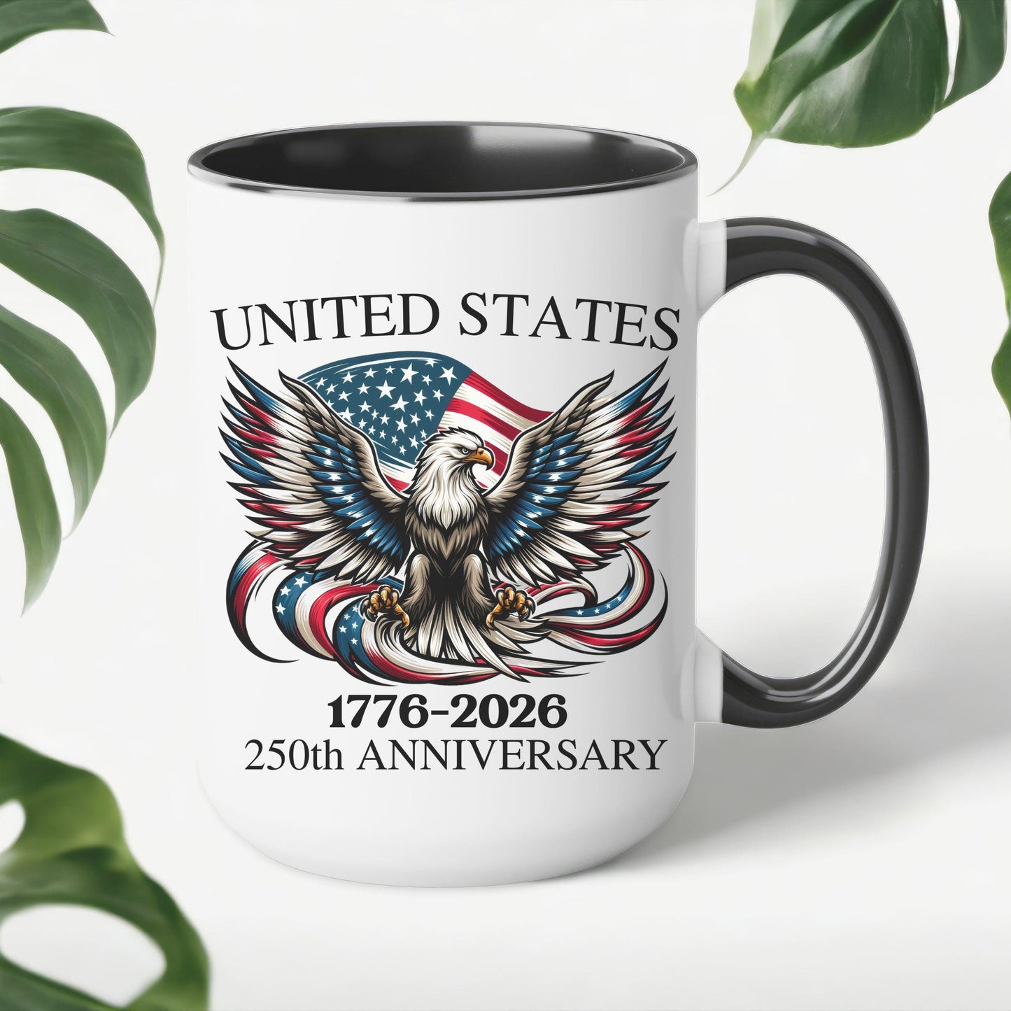 America 1776 mug, USA 250th Anniversary coffee mug, Patriotic 4th of July, Freedom mug, Semiquincentennial souvenir, Patriotic dad gift