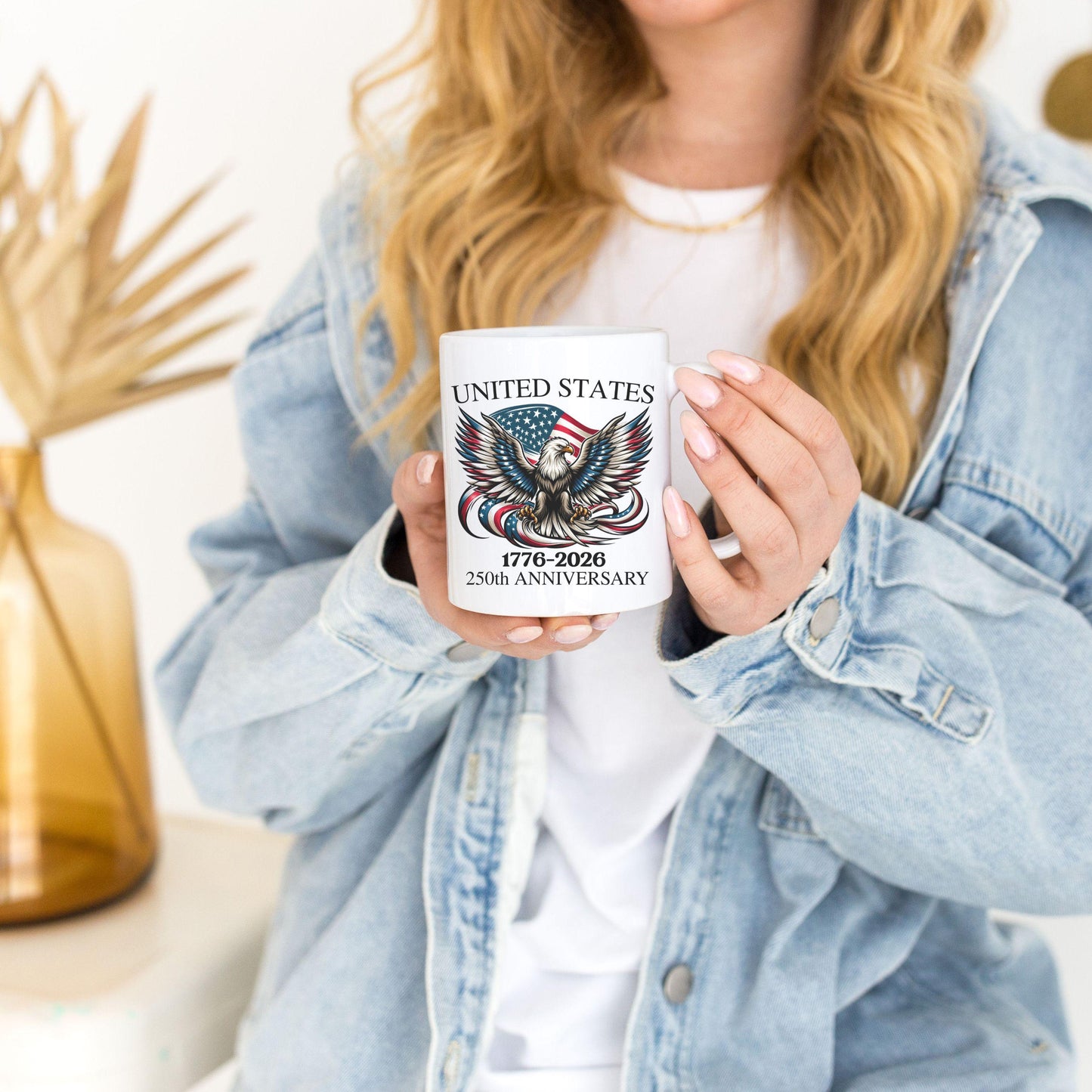 America 1776 mug, USA 250th Anniversary coffee mug, Patriotic 4th of July, Freedom mug, Semiquincentennial souvenir, Patriotic dad gift