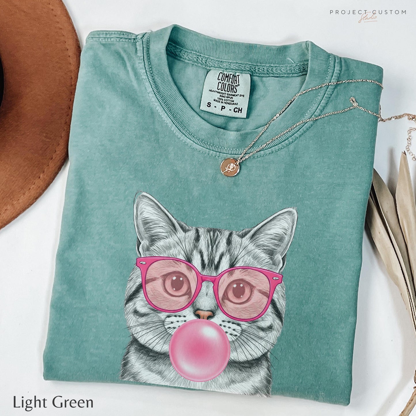Funny Cat Shirt, Cute Cat Meme T-Shirt, Bubble Gum Kitten Tee Vintage Style Comfort Colors Mental Health Tshirt Retro 80s 90s Cat Lover Gift