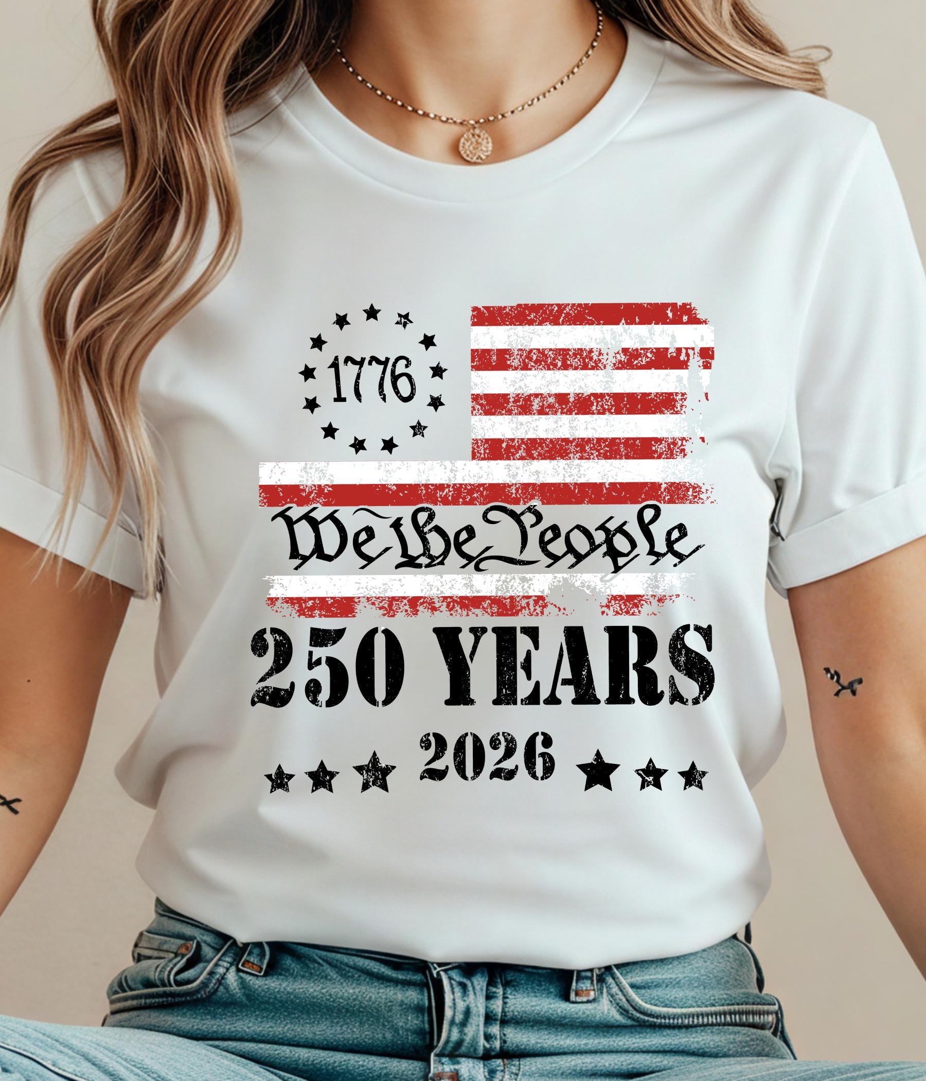 250th Anniversary Shirt: US 250 Years Patriotic Independence Day Tee July 4th Gift