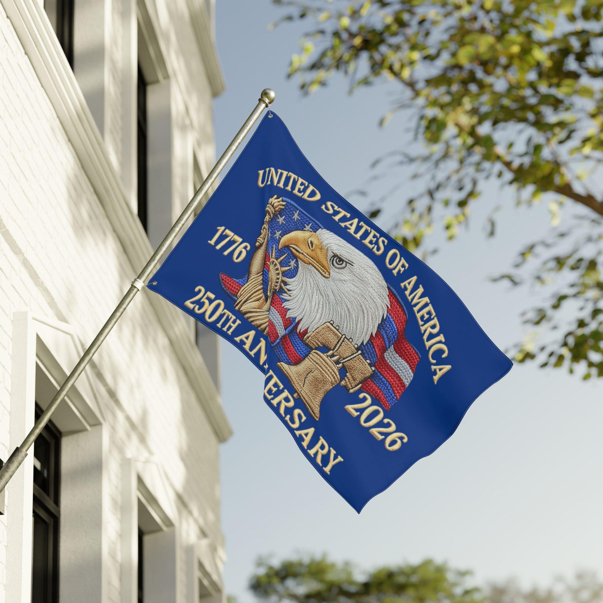 United States 250th Anniversary Eagle 1776-2026 Double-sided Flag