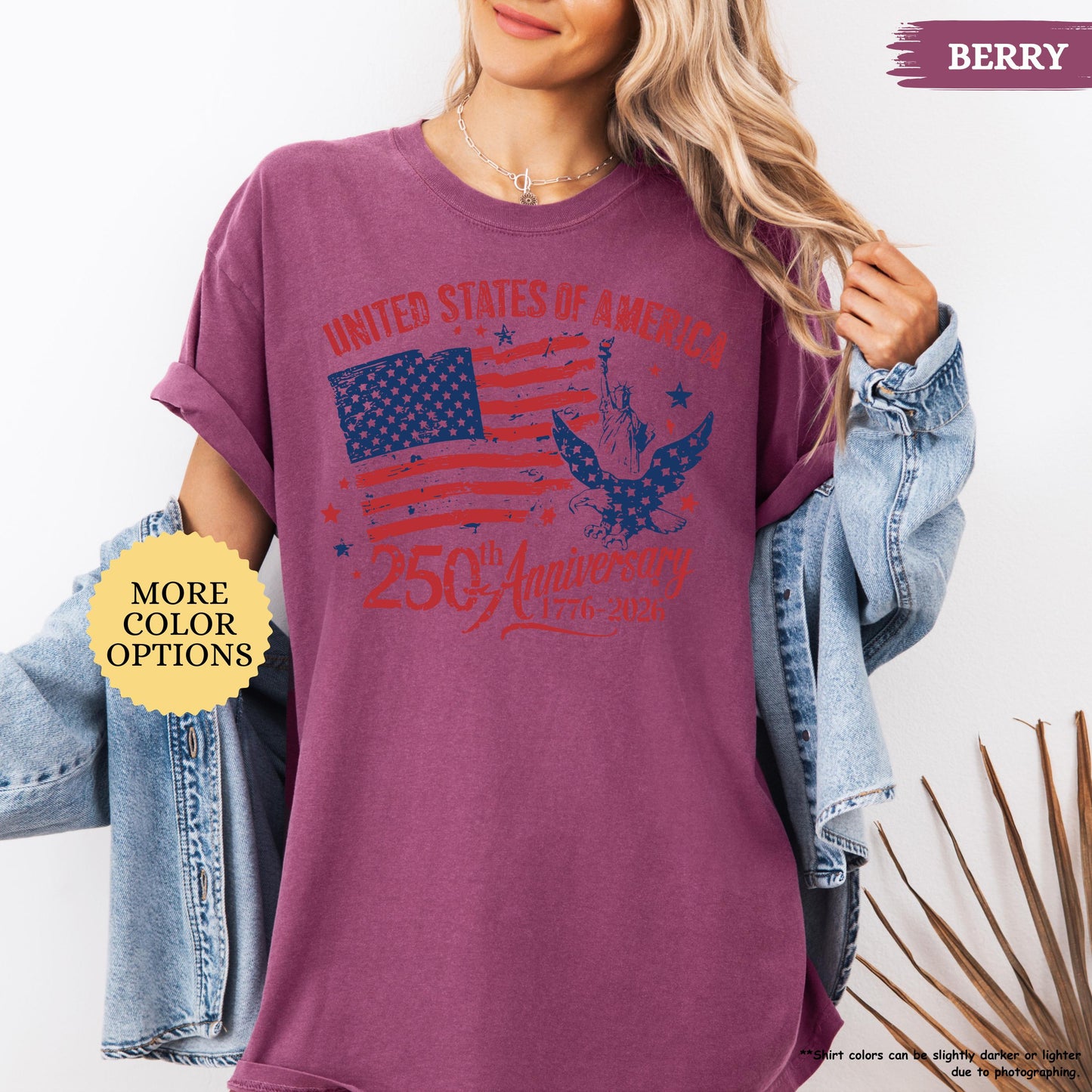 Comfort Colors® America 250th Anniversary Shirt, Patriotic Eagle Tee, Distressed 4th Of July Shirt, American Flag Shirt, Patriotic Gifts