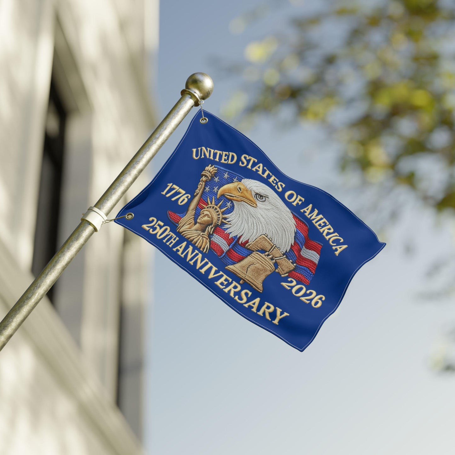 United States 250th Anniversary Eagle 1776-2026 Double-sided Flag