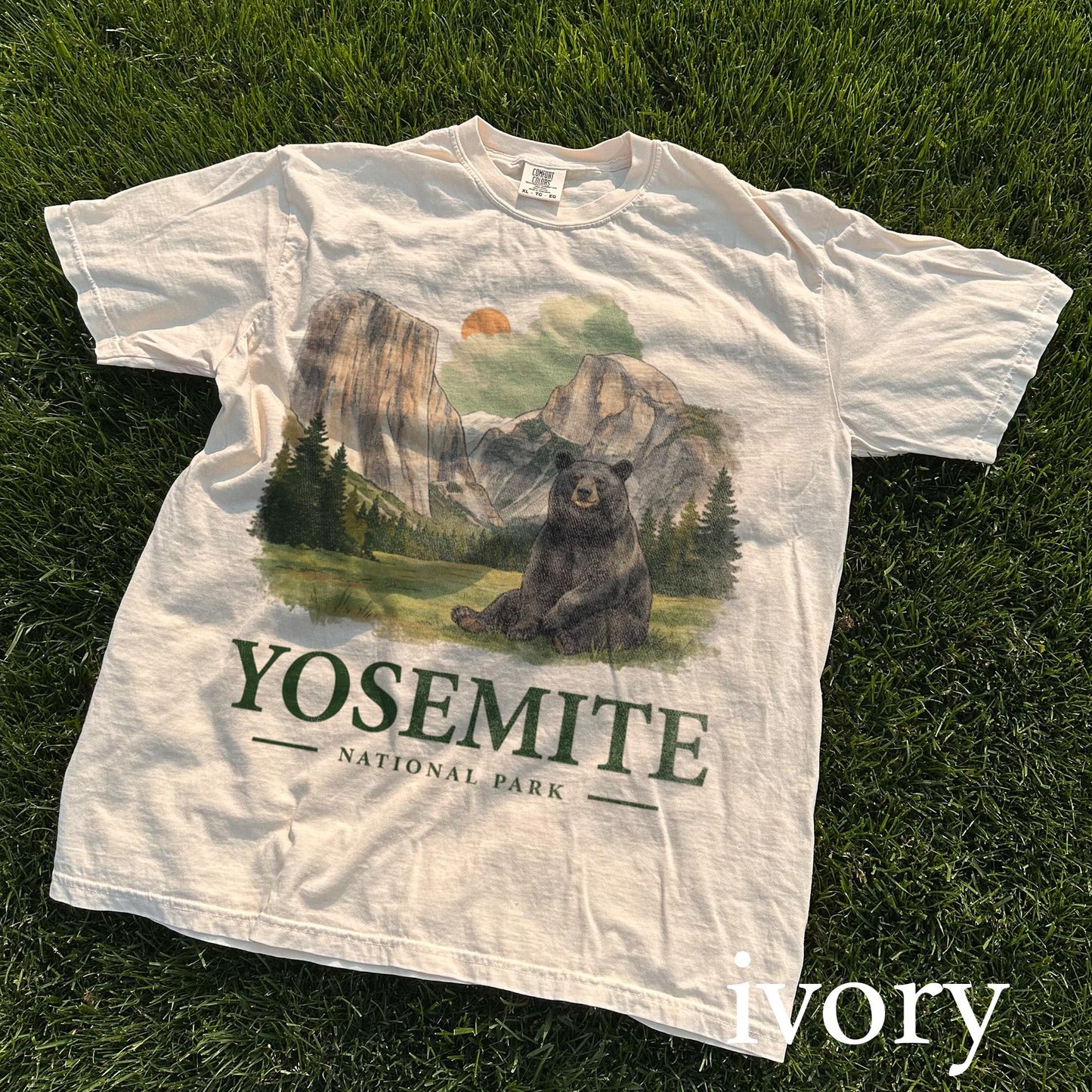 Yosemite Bear National Park T-Shirt, Retro Wildlife Nature Tee, Vintage Outdoor Shirt