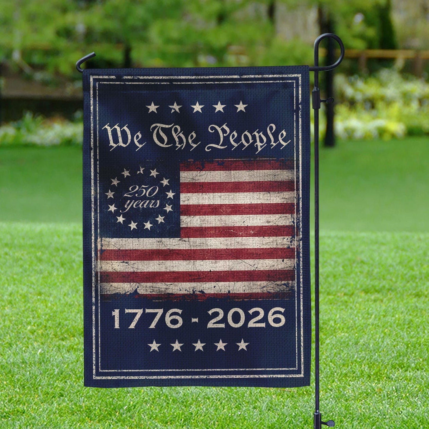 250 Years America Garden Flag, Celebrate 250th Anniversary USA Flag, United States Patriotic Flag, 1776-2026 Flag, Patriotic Flag Gift