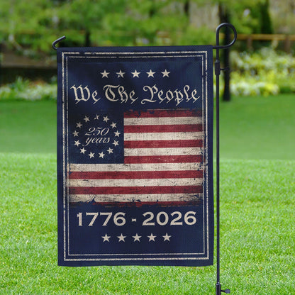 250 Years America Garden Flag, Celebrate 250th Anniversary USA Flag, United States Patriotic Flag, 1776-2026 Flag, Patriotic Flag Gift