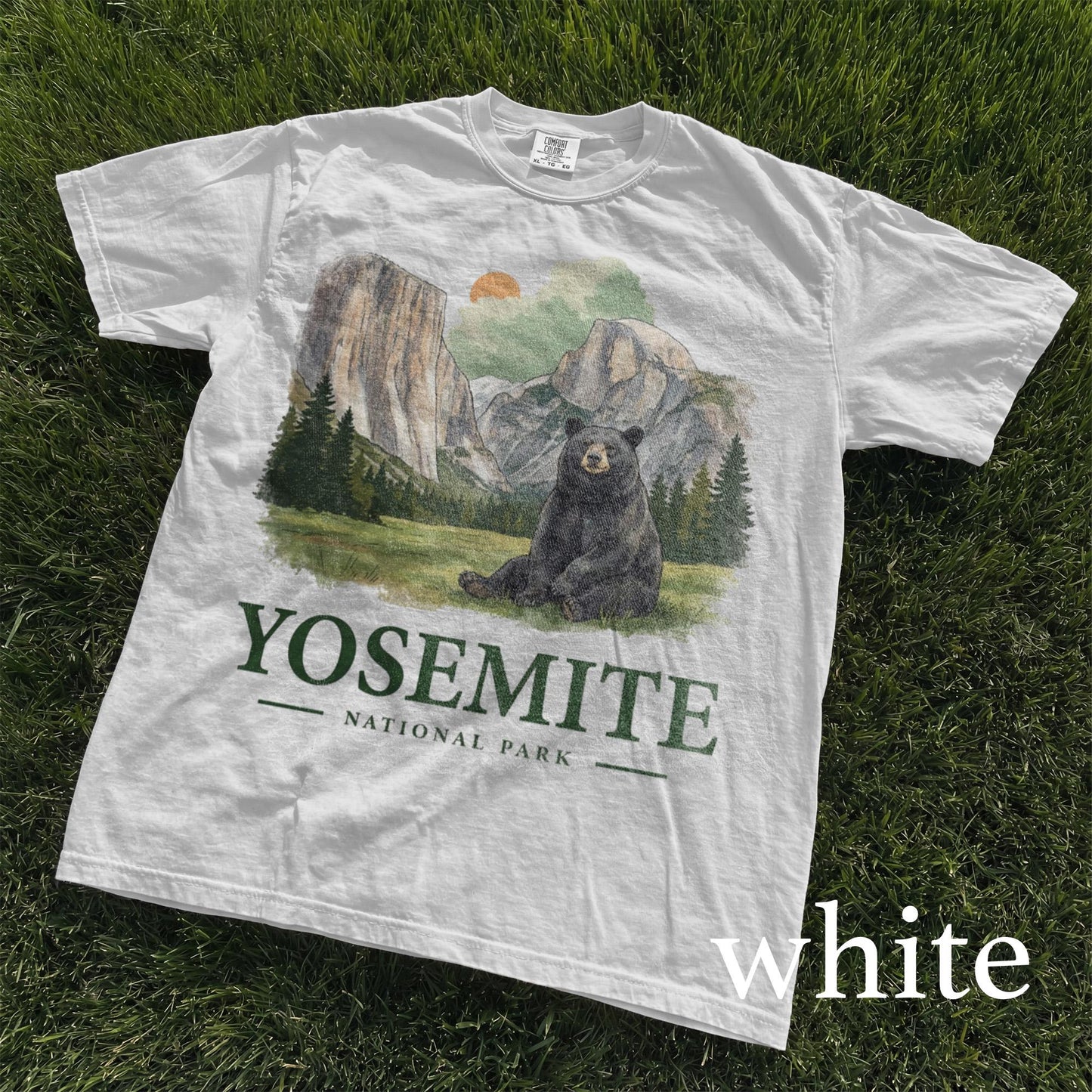 Yosemite Bear National Park T-Shirt, Retro Wildlife Nature Tee, Vintage Outdoor Shirt