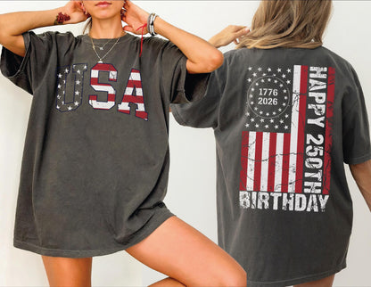 Comfort Colors America Anniversary Tshirt, 1776–2026 USA Shirt,ana2835