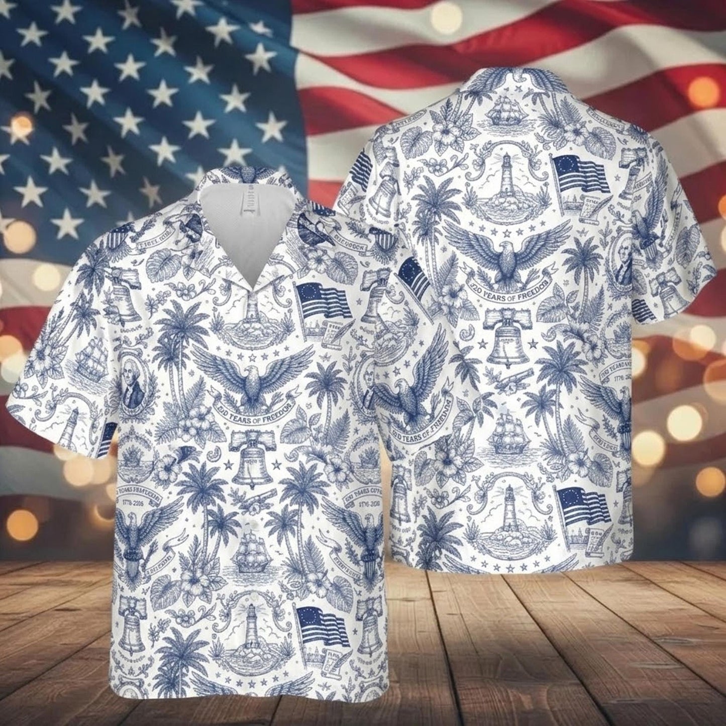 America 250 Hawaiian Shirt 1776–2026, Vintage Patriotic Button Down Shirt, 250 Years of America Celebration Shirt, USA Anniversary Shirt