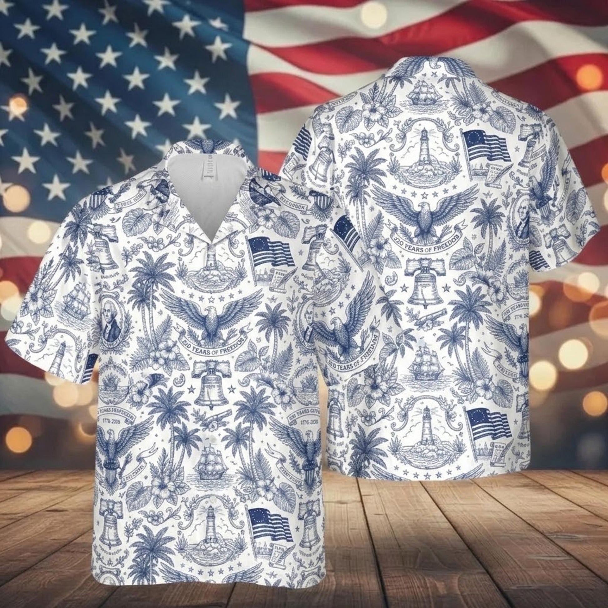 America 250 Hawaiian Shirt 1776–2026, Vintage Patriotic Button Down Shirt, 250 Years of America Celebration Shirt, USA Anniversary Shirt